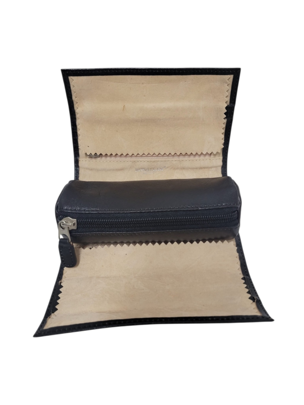 Rowallan of Scotland Adult Unisex Black Leather Jewelry Clutch Organizer Case
